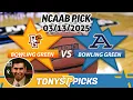 Bowling Green vs Akron Pick 25 NCAAB Pick Prediction
