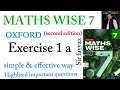 MATHS WISE 7 EXERCISE 1A OXFORD SECOND EDITION EX 1A