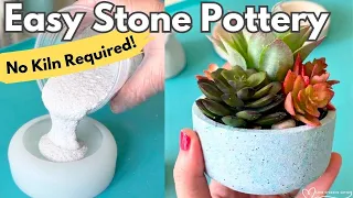 i poured liquid stone into a silicone mold with amazing results