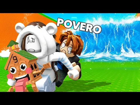 Video Thumbnail: Lo bullizzano perché povero e lo aiuto su TSUNAMI BRAINROT roblox.