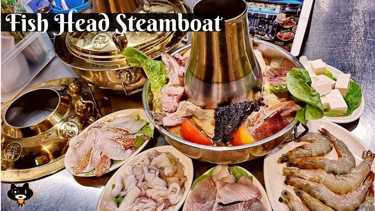 SINGAPORE HAWKER FOOD   No. 8 Fish Head Steamboat & Sliced Fish Soup   Marsiling Mall Hawker Centre