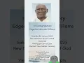Edgerton Alexander Williams Funeral Announcement