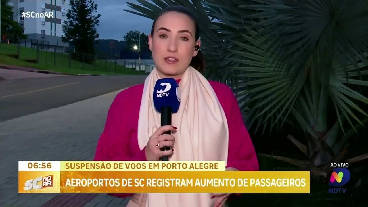 Aeroportos de SC registram aumento de passageiros devido à suspensão de voos em Porto Alegre