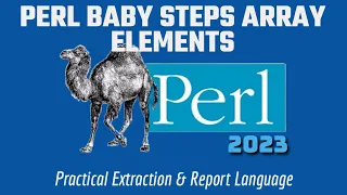 Perl Programming Baby Steps - Modifying ARRAY Elements 2023