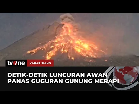 Awan Panas Guguran Gunung Merapi Mengarah ke Kali Bebeng