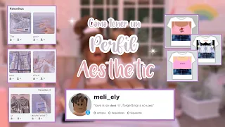 perfil de roblox aesthetic sin robux 