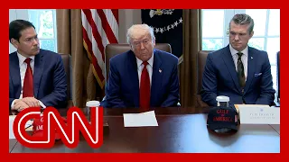 Hear Trump’s response to report showing a shrinking US economy