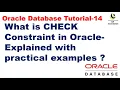 What is CHECK Constraint in Oracle Explained with practical examples Oracle Database Tutorial
