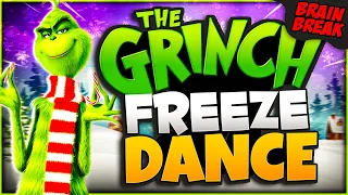 The Grinch Freeze Dance Yoga Christmas Brain Break Winter Just Dance GoNoodle Inspired
