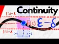This is the Epsilon Delta Definition of Continuity Real Analysis