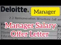 Manager Salary in Deloitte Deloitte Jobs Salary Deloitte Manager Salary Deloitte Offer Letter