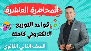 نهاية الباب الاول جميع قواعد التوزيع الالكتروني الصف الثاني الثانوي 