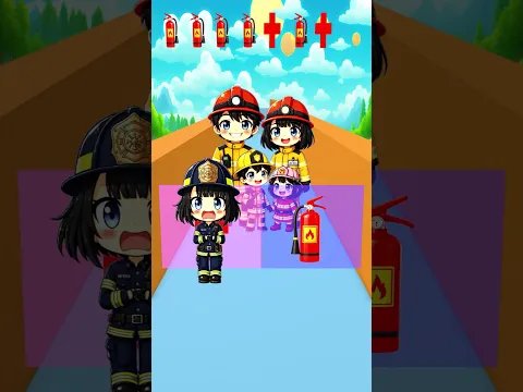 You choose Gugugaga: firefighter or doctor! #shorts