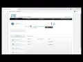 Web admin interface of the Hyperoptic ZTE ZXHN H298A Router