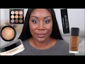 Full face using Mac Cosmetics on dark skin
