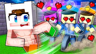 KIZ POLİSLER BANA İFTİRA ATIP BENİ TUTUKLADILAR, BEN DE HAPİSHANEDEN KAÇTIM 😱 Minecraft
