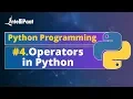 Operators in Python Python Operators Python Operators Tutorial Intellipaat
