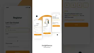 Creative Modern UI design of Login and register screen