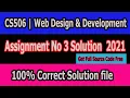 CS506 Assignment No 3 Solution 2021 With Source Code Get Free Source Code