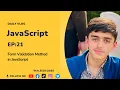 Form Validation in JavaScript Eposide21 in Urdu