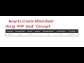 How to Create Mark-sheet Using PHP by Zeeshan web