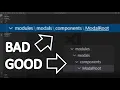 Fixing Folder Layout in Visual Studio Code Compact Folders