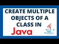 Create multiple objects in java using 2 ways Multiple objects of a class using for loop and list
