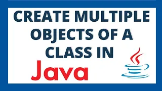 Create multiple objects in java using 2 ways Multiple objects of a class using for loop and list
