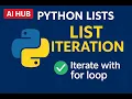 Python List 5 List iteration via for loop