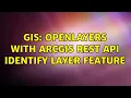 GIS OpenLayers with ArcGIS REST API identify layer feature 2 Solutions