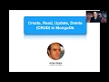 Create Read Update Delete CRUD in MongoDb