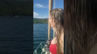 Sailing DDI with local friends in Trinidad 🇹🇹  #caribbean  #trinidad  #boating