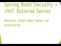 Spring Boot Security - Refresh Expired JSON Web Token JWT