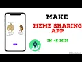 Android Meme App Build an Android Meme app in 45 min Android studio
