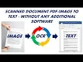 Download Lagu How to Convert Scanned Image to Editable Text without using any software