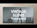 Vintage Slides Transitions Premiere Pro Templates