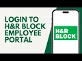 How To Login To H R Block Employee Portal