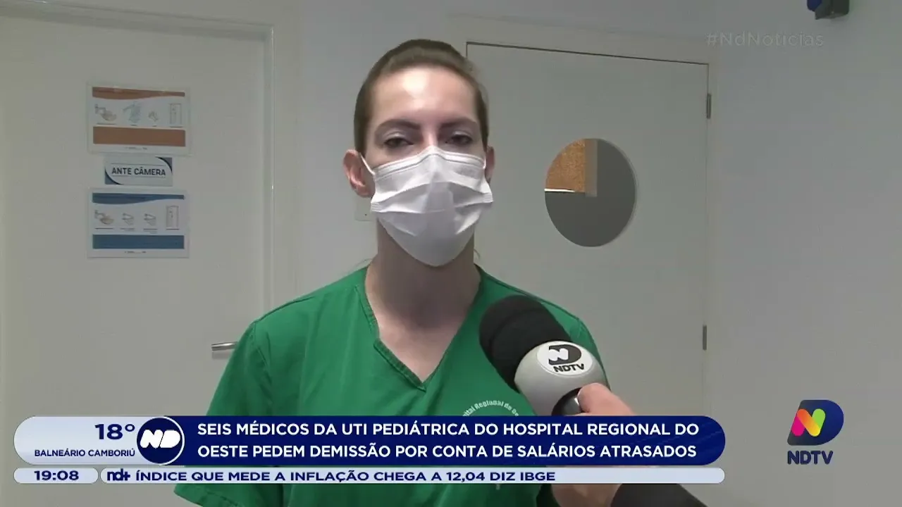 Médicos da UTI pediátrica do HRO pedem demissão por causa de salários atrasados