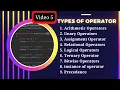 operator in java in hindi java operator exercise operator in java with example