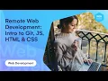 Web Development In a Remote Environment Intro to Git with JS HTML CSS - Ironhack Tech School