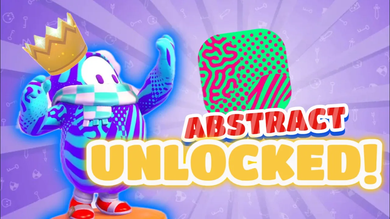 I UNLOCKED THE ABSTRACT PATTERN IN FALL GUYS!! 🔥(Crown Rank 60)