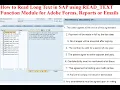 SAP Adobe Forms How to Read Long Text in SAP using READ - TEXT Function Module for Forms Reports