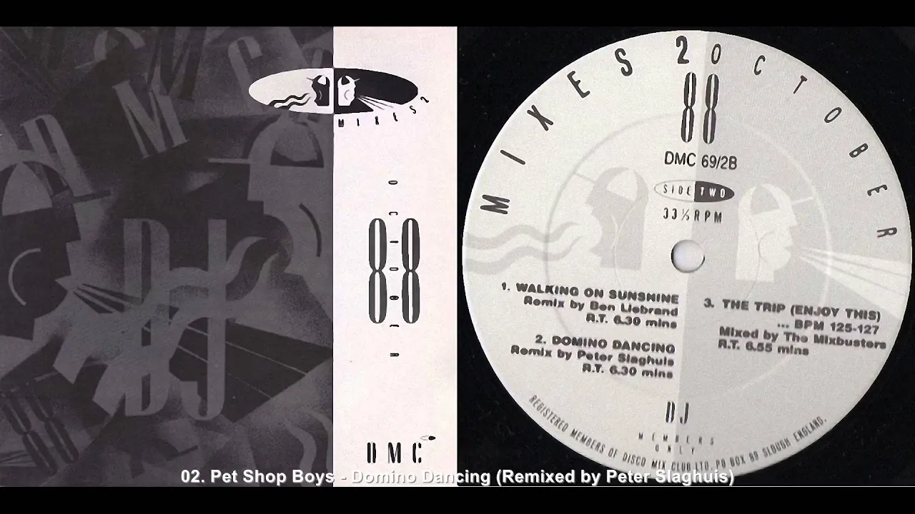 Pet Shop Boys - Domino Dancing (Remixed by Peter Slaghuis)