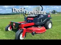 Leveling Your Toro Zero Turn Mower Deck Easy DIY Tutorial