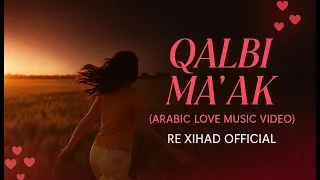 qalbi ma ak arabic romantic love song re xihad official music video 