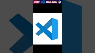 Draw Visual Studio Code Logo using Python Turtle