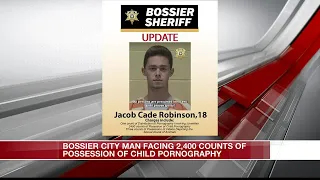 Bossier City man facing 2 400 counts of possession of child porn