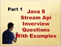 1 Stream Api Interview questions Java8 Interview Question on Stream Api