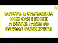 DevOps SysAdmins How can I force a MySQL table to become corrupted 7 Solutions