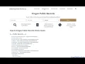Oregon Public Records Criminal Court Vital Others Online Search